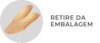 Como usar Palmilha Quentinha (Palterm) - Passo 1: Retire a palmilha quentinha da embalagem